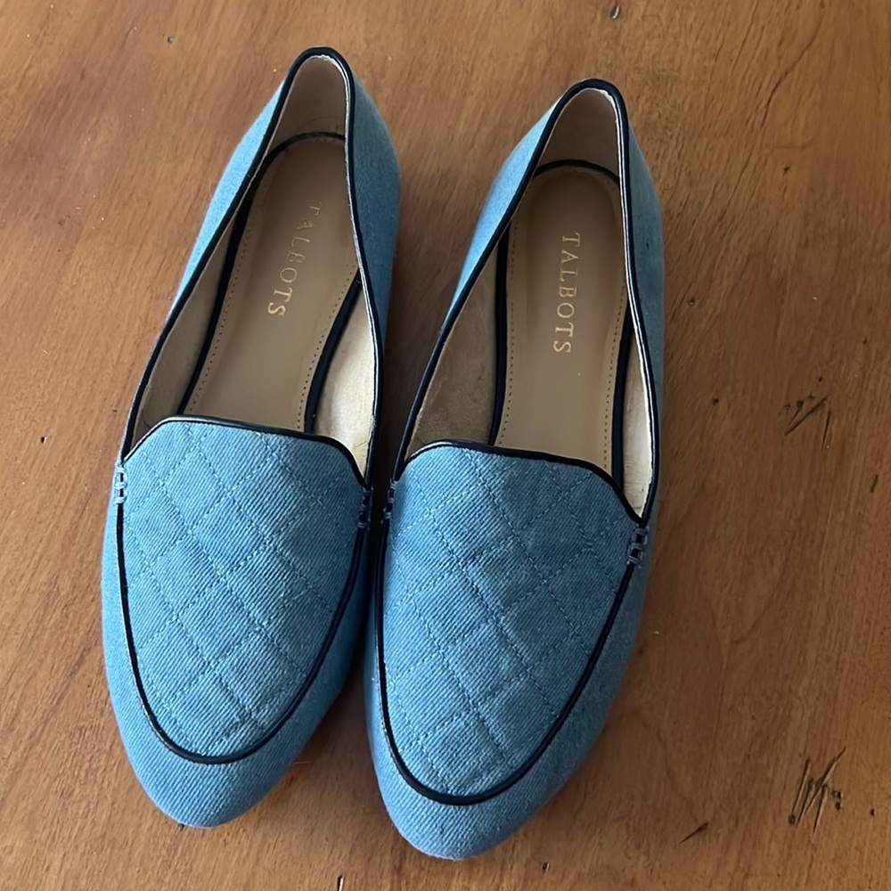 Talbots denim loafers, 9M